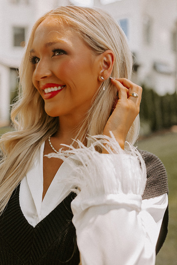 Kendra Scott Juliette Drop Earrings in White Crystal Image - 1