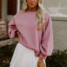 To The Mountains Sweatshirt In Blush Image - 1