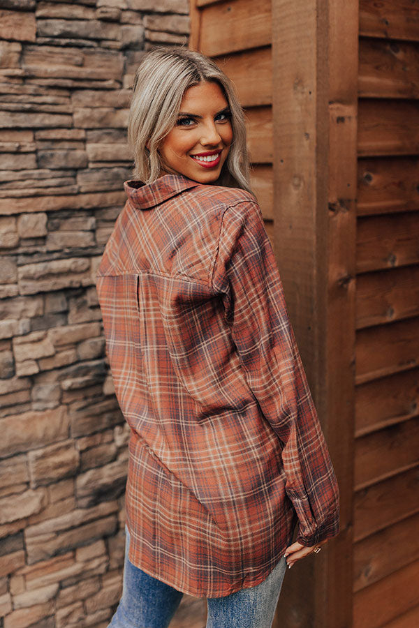 Fill Up Your Cup Plaid Top Image - 5