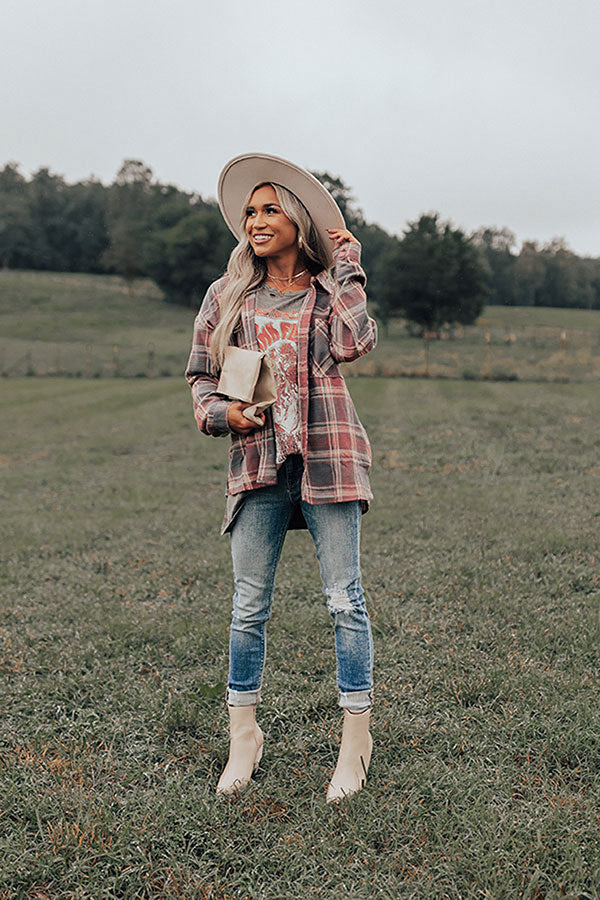 Lattes And Love Flannel Image - 2
