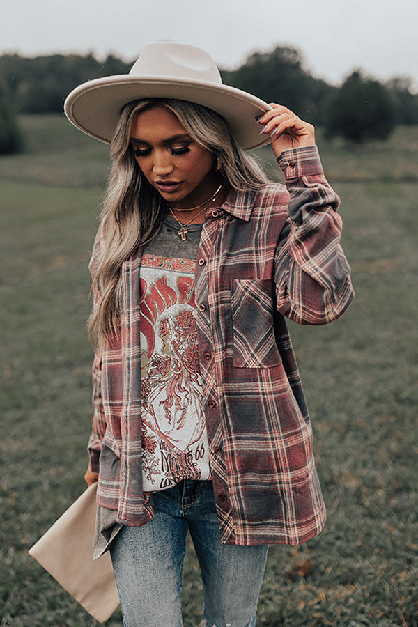 Lattes And Love Flannel