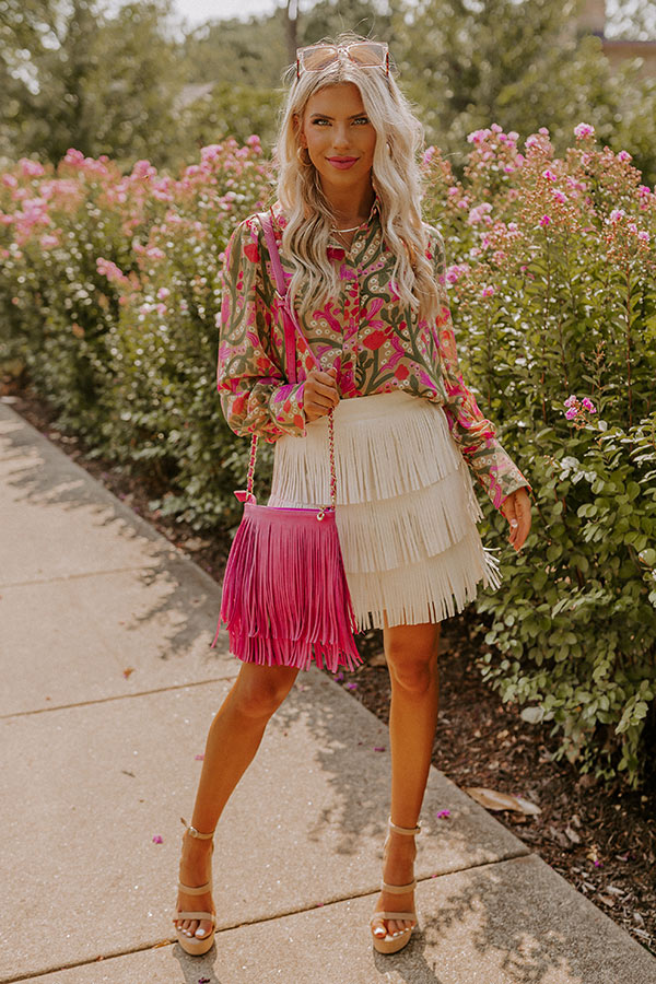 Dial It In Floral Top