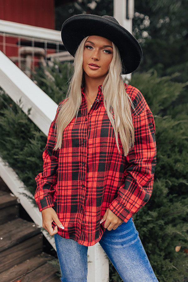 Cozy Memories Flannel In Red