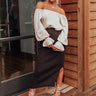 Coffee And Smiles Ribbed Skirt In Espresso Image - 1