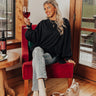 Quick To Cuddle Shift Top In Black Image - 1