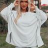 Quick To Cuddle Shift Top In Grey Image - 1