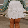 Country Road Faux Leather Skirt In White Curves Image - 1