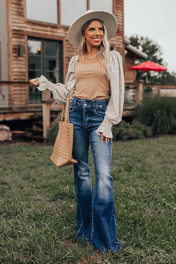 The Reesley Bodysuit In Khaki Image - 2