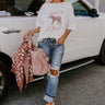 Catch Me If You Can Distressed Graphic Tee Image - 1