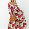 Elegant Garden Satin Maxi Image - 1