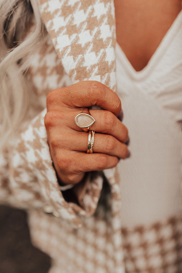 Nuts About You Ring Set In Peach Image - 3