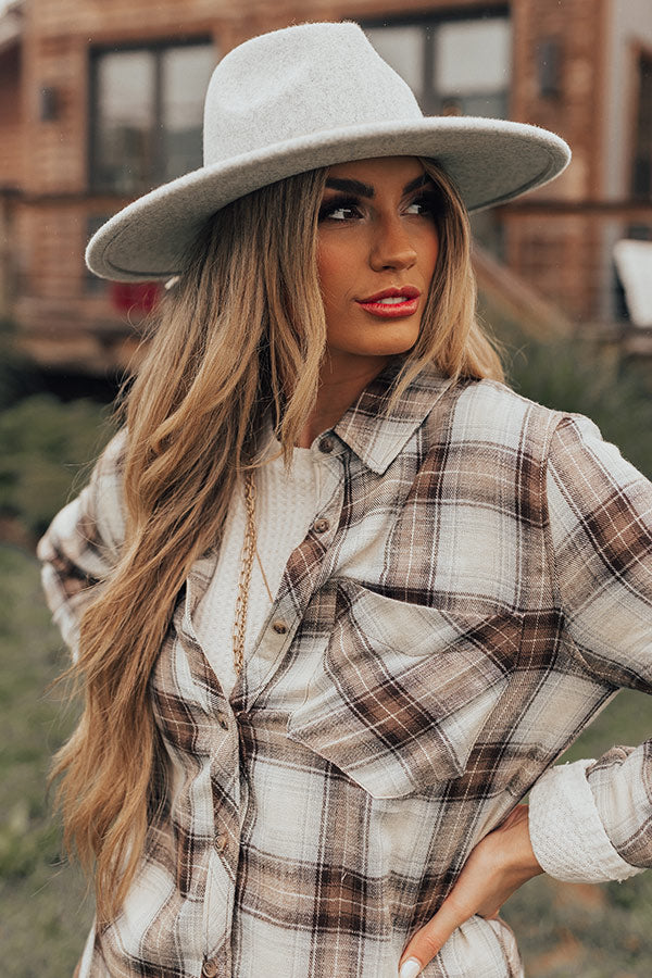 New In Town Felt Fedora In Grey Image - 2