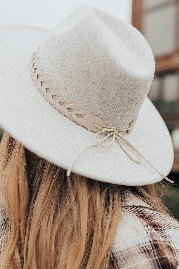 New In Town Felt Fedora In Grey Image - 4
