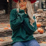 Autumn Memories Sweater In Hunter Green Image - 1