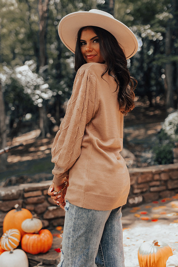 Autumn Memories Sweater In Iced Latte Image - 3