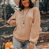 Autumn Memories Sweater In Iced Latte Image - 1