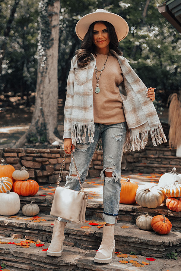 Autumn Memories Sweater In Iced Latte Image - 5