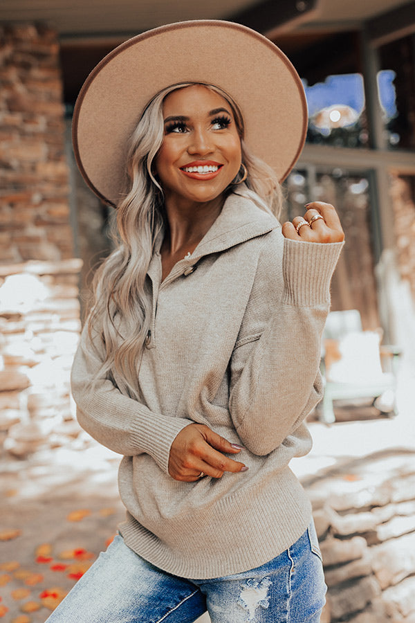 Cocoa Point Sweater In Beige Image - 2