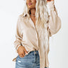 Everyday Rumors Satin Top In Iced Latte Image - 1