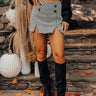Chill On The Horizon Houndstooth Skort in Black Image - 1