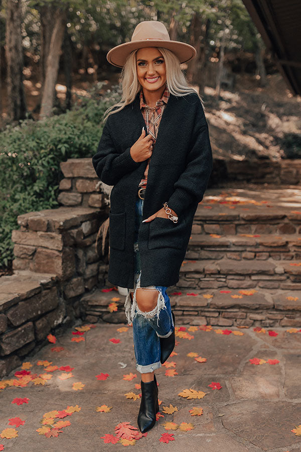 Most Likely To Fall In Love Cardigan In Black Image - 1