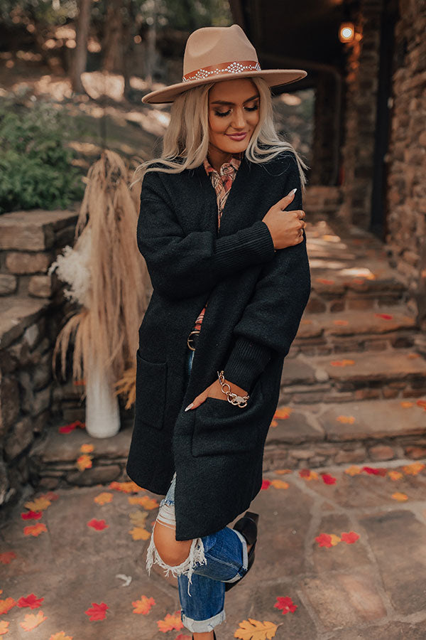 Most Likely To Fall In Love Cardigan In Black Image - 2