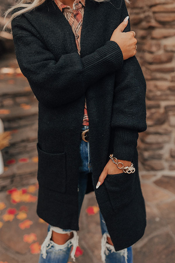 Most Likely To Fall In Love Cardigan In Black Image - 3