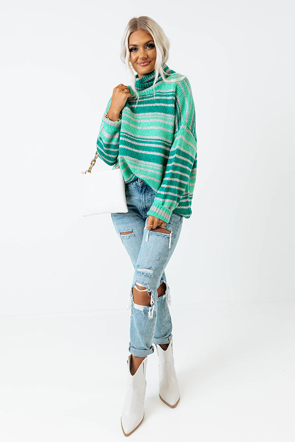 Casual Chats Stripe Sweater Image - 1