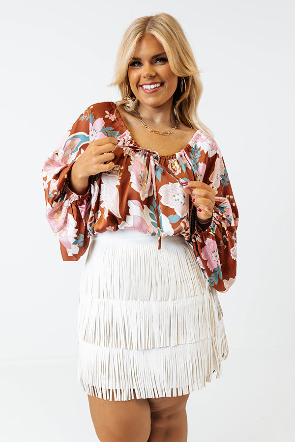 Daily Affirmation Satin Top Curves Image - 2