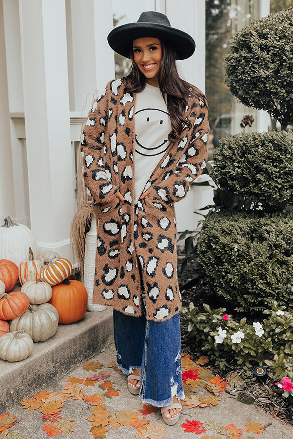 Snow Kissed Cutie Leopard Cardigan Image - 1