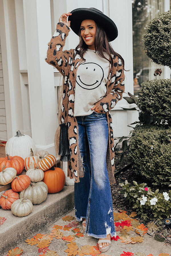 Snow Kissed Cutie Leopard Cardigan Image - 2