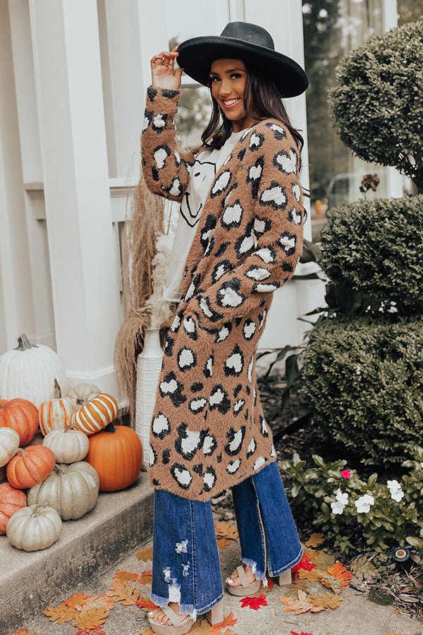 Snow Kissed Cutie Leopard Cardigan Image - 3