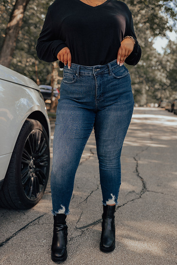 Judy Blue The Salvador High Waist Ankle Skinny Curves Image - 5