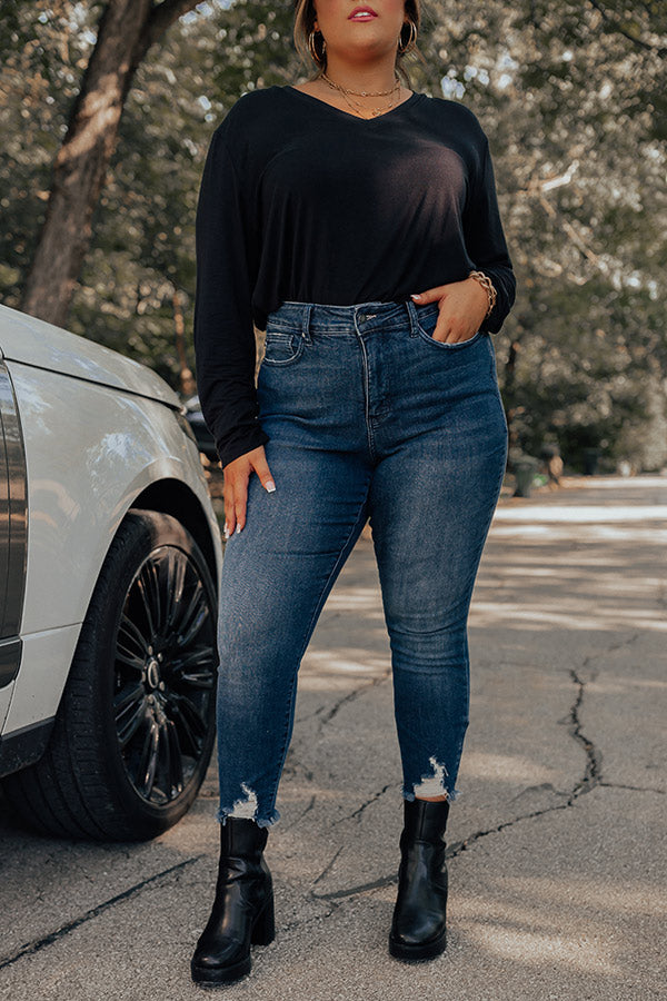 Judy Blue The Salvador High Waist Ankle Skinny Curves Image - 1