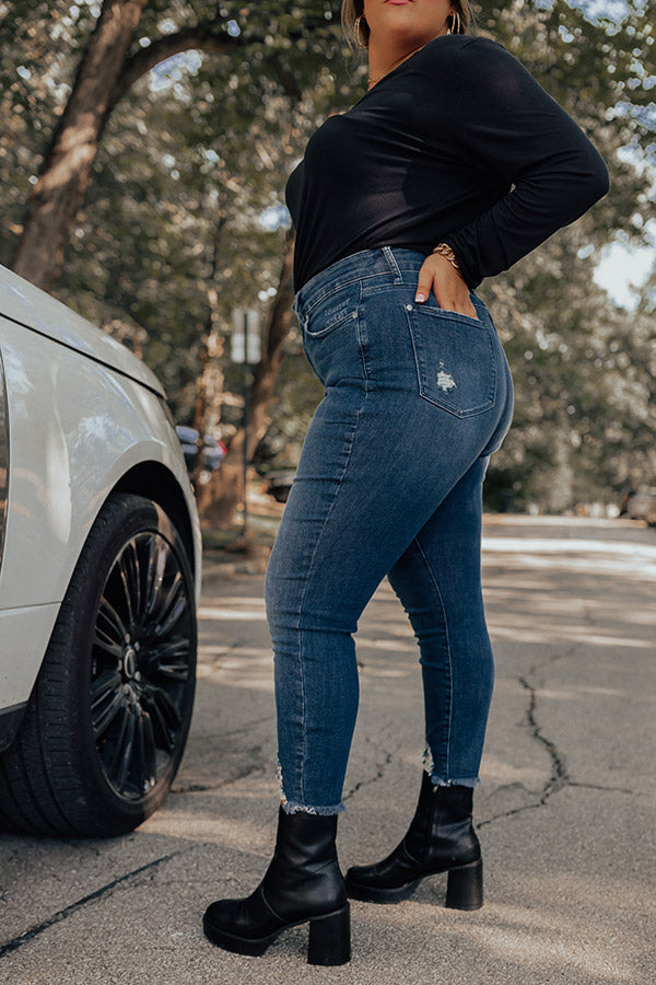 Judy Blue The Salvador High Waist Ankle Skinny Curves Image - 3