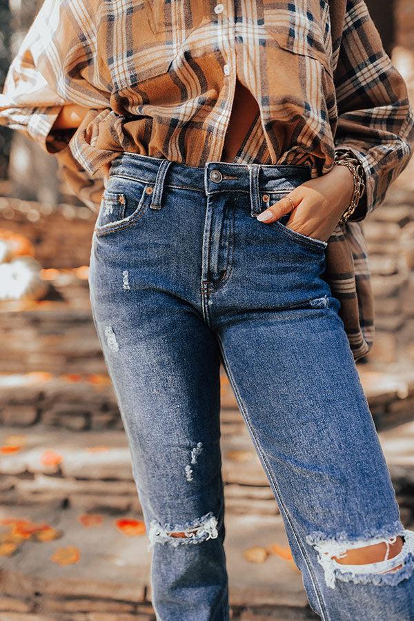 The Griffen High Waist Distressed Ankle Jean Image - 3