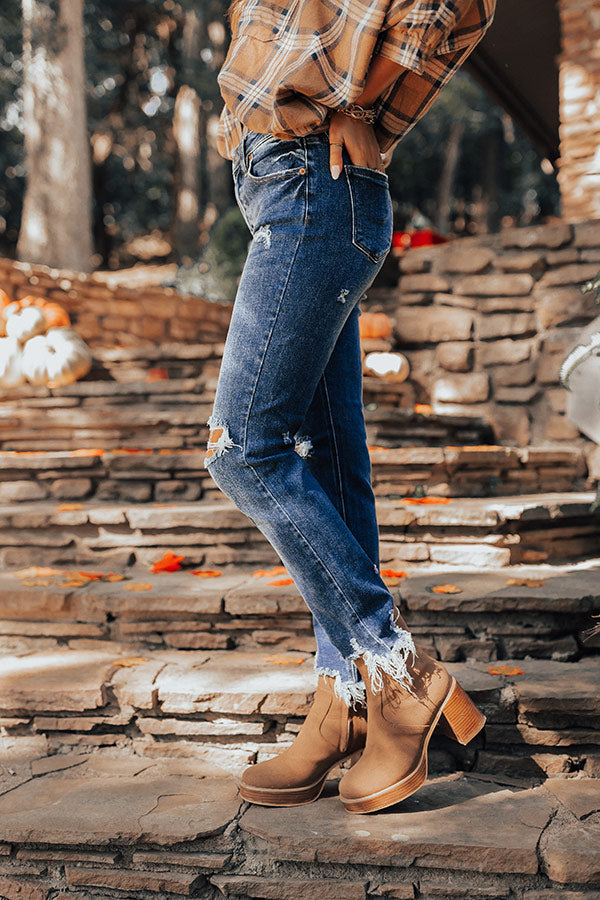 The Griffen High Waist Distressed Ankle Jean Image - 5