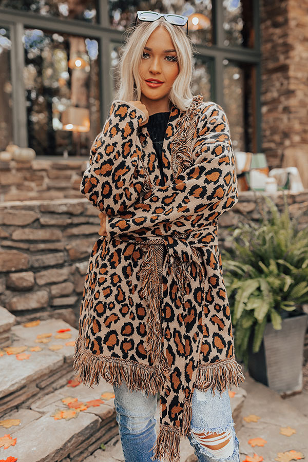 Seasonal Treats Leopard Cardigan Image - 5