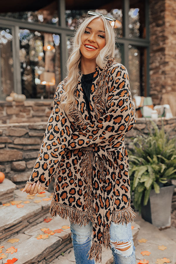 Seasonal Treats Leopard Cardigan