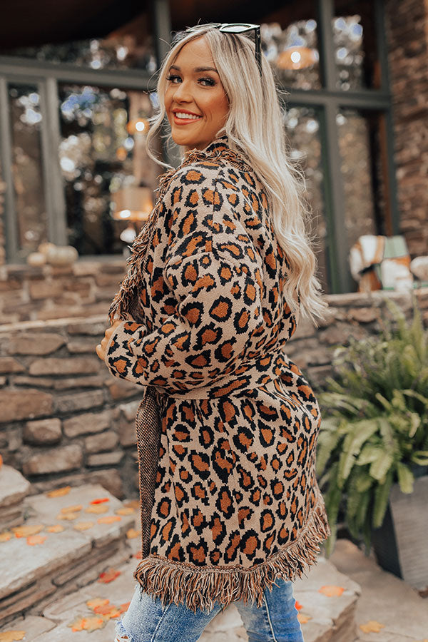 Seasonal Treats Leopard Cardigan Image - 4