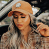 Cider And Smiles Corduroy Baseball Cap in Camel Image - 1