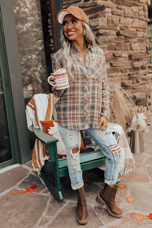Autumn Sunshine Flannel In Olive Image - 5