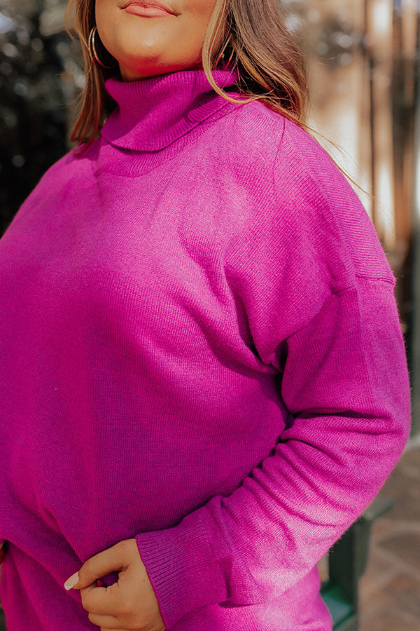Lodge Getaway Tunic Sweater in Orchid Curves Image - 5