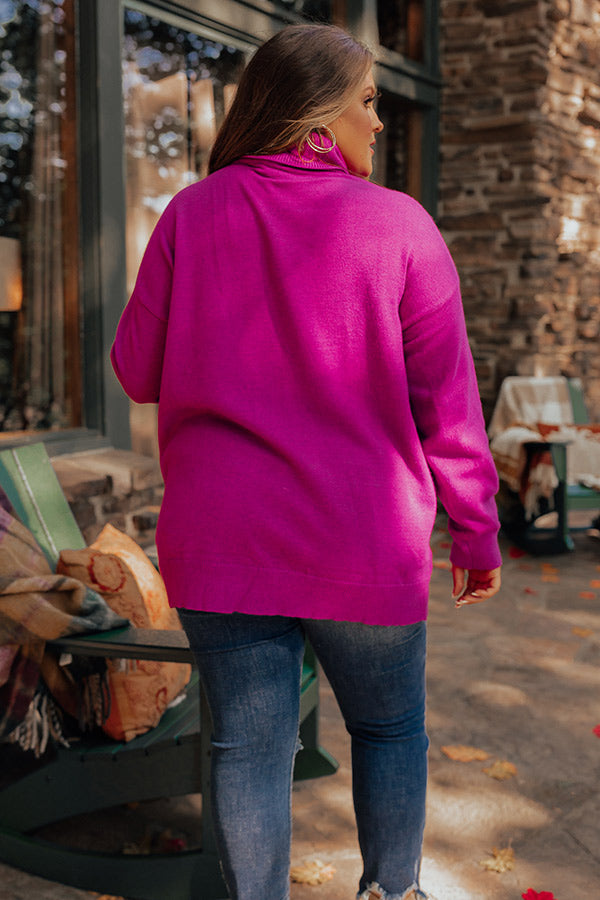 Lodge Getaway Tunic Sweater in Orchid Curves Image - 4