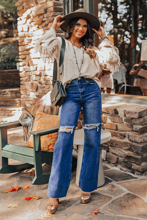 The Croatia High Waist Wide Leg Jean Image - 4