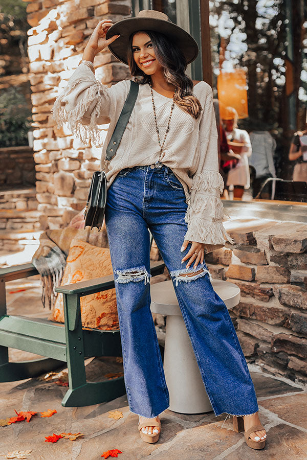 The Croatia High Waist Wide Leg Jean Image - 2