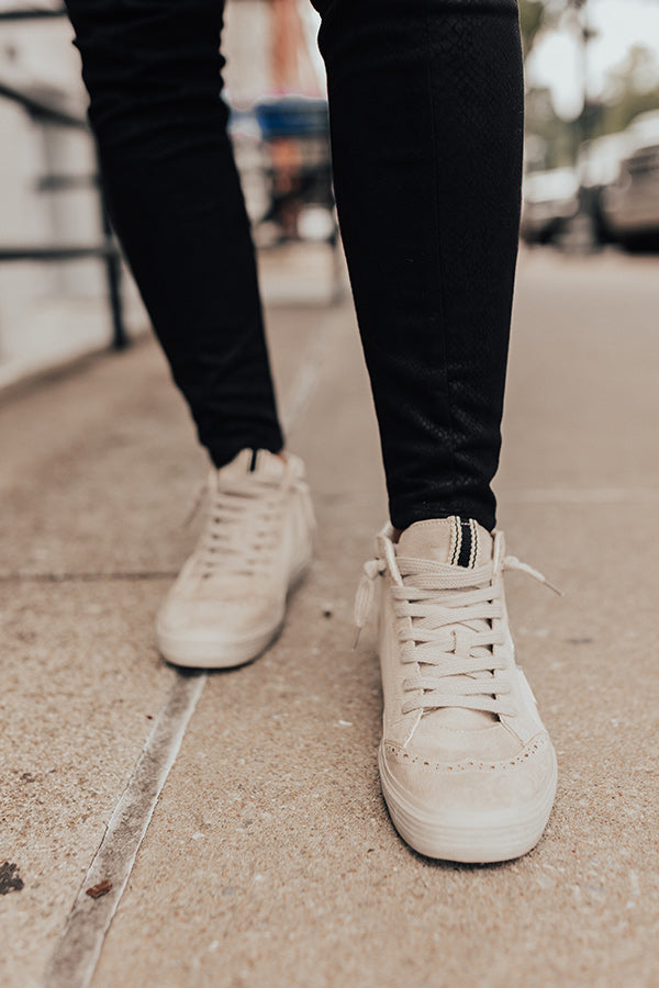 The Glee Vintage Sneaker in Birch Image - 2