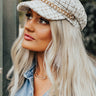 East Side Sips Tweed Hat In White Image - 1