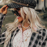 East Side Sips Tweed Hat In Black Image - 1