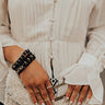 Daily Affirmations Bracelet Set In Black Image - 1